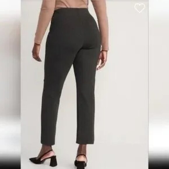 Old Navy Extra High-Waisted Stevie Pull-On Ankle Pants - Charcoal, Size M - Picture 2 of 5